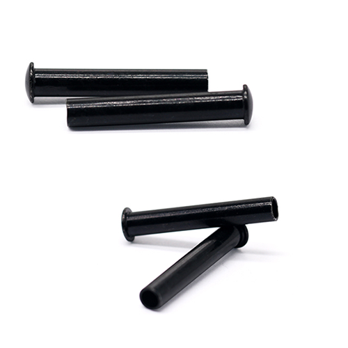 黑色圆头半空心铆钉