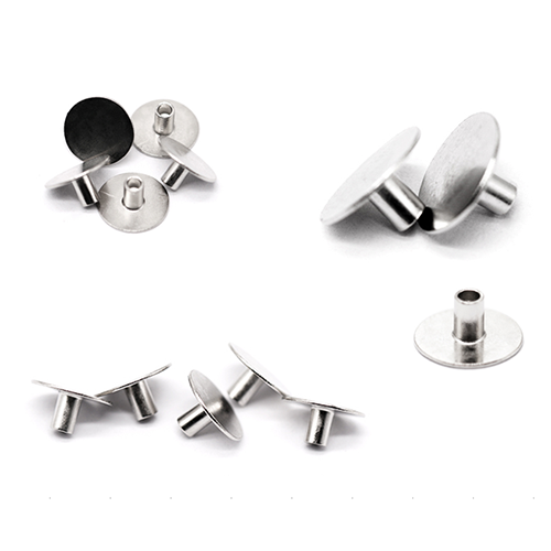 平头半空心铁镀亮镍铆...